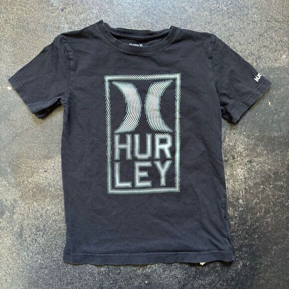 Hurley Short Sleeve T-Shirt Big Graphic Spell-Out Blue Color Kids/Boys Size M - Picture 1 of 8
